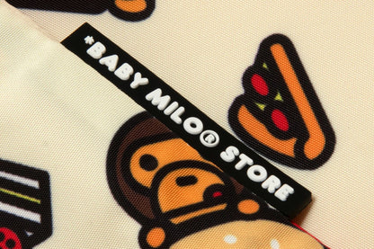 BAPE BABY MILO 毛絨玩具漢堡托特包