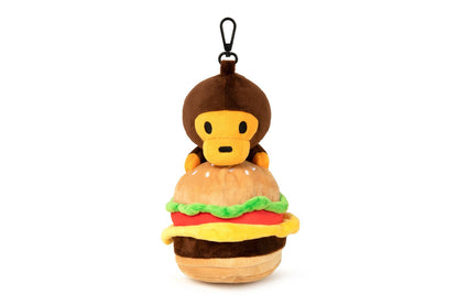 BAPE BABY MILO 毛絨玩具漢堡托特包