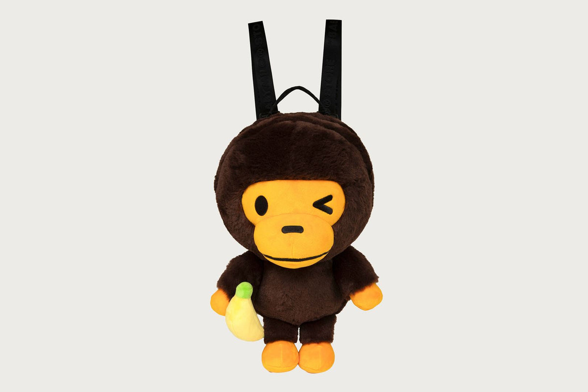 BAPE BABY MILO 大型毛絨娃娃背包
