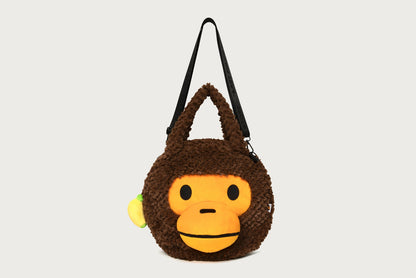 BAPE BABY MILO FAUX FUR LARGE TOTE BAG