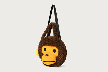 BAPE BABY MILO FAUX FUR LARGE TOTE BAG