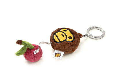 BAPE BABY MILO CHERRY PLUSH DOLL TAPE MEASURE KEYCHAIN