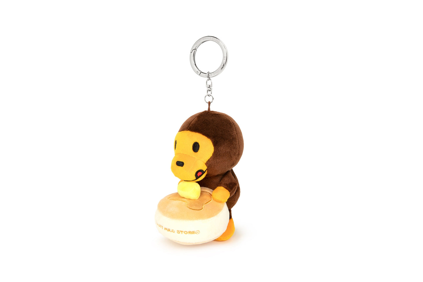 BAPE BABY MILO PANCAKE 毛絨玩具鑰匙圈