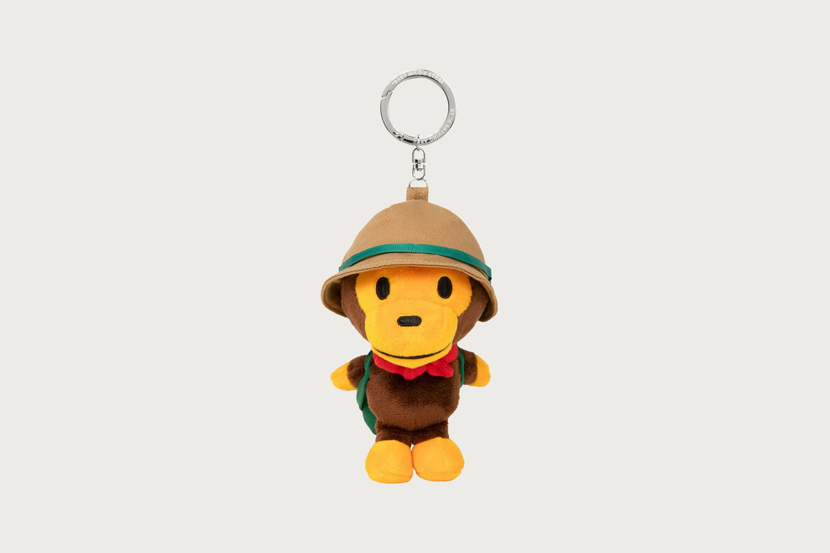 BAPE BABY MILO CAMPING 毛絨玩具鑰匙圈 15CM