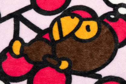 BAPE BABY MILO CHERRY PATTERN BLANKET