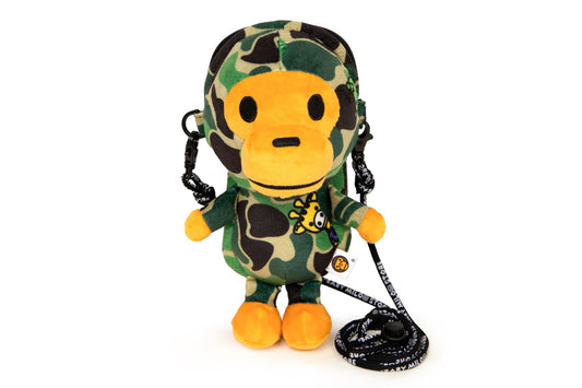 BAPE BABY MILO 毛絨手機包