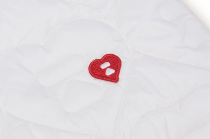 BAPE QUILTED HEART MONOGRAM TOTE BAG