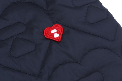 BAPE QUILTED HEART MONOGRAM TOTE BAG