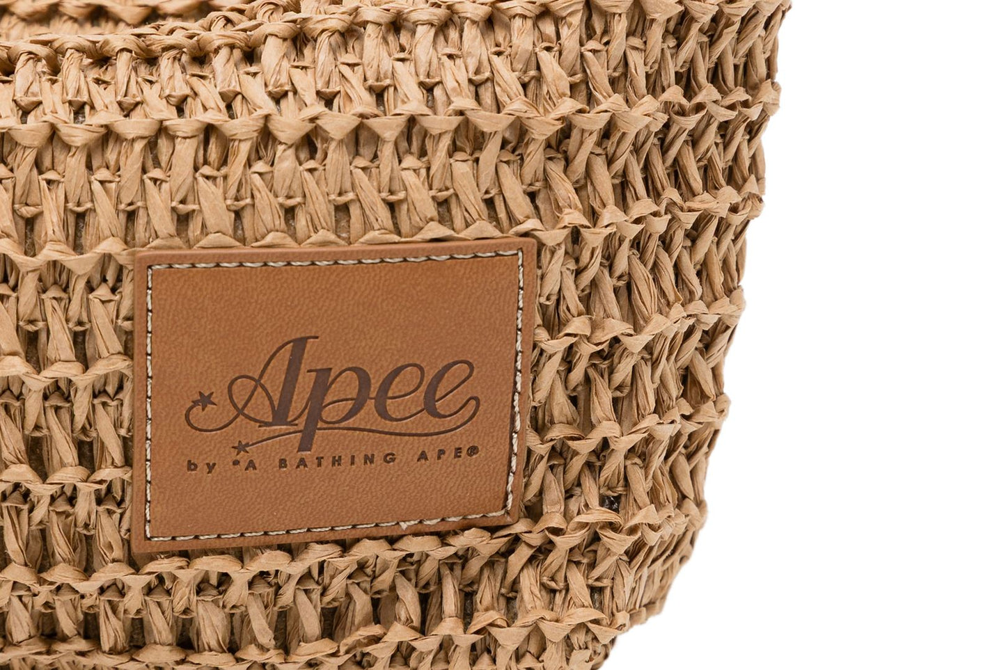 BAPE HEART BADGE WEAVING HANDBAG
