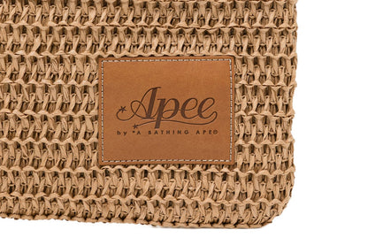 BAPE HEART BADGE WEAVING TOTE BAG