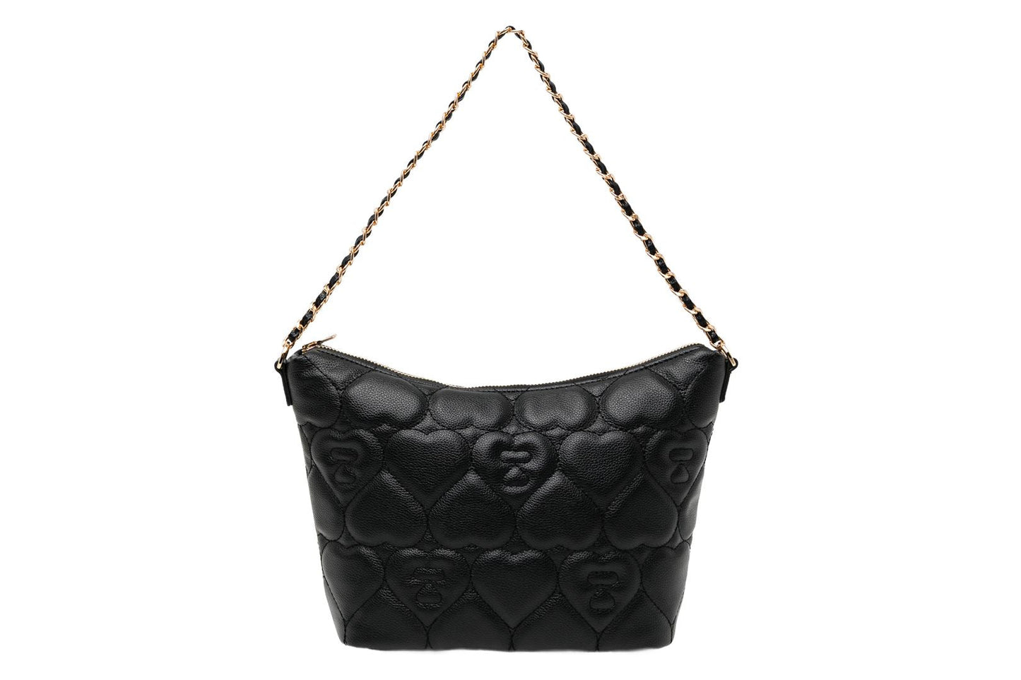 BAPE QUILTED HEART MONOGRAM MINI HANDBAG