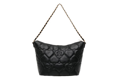 BAPE QUILTED HEART MONOGRAM MINI HANDBAG