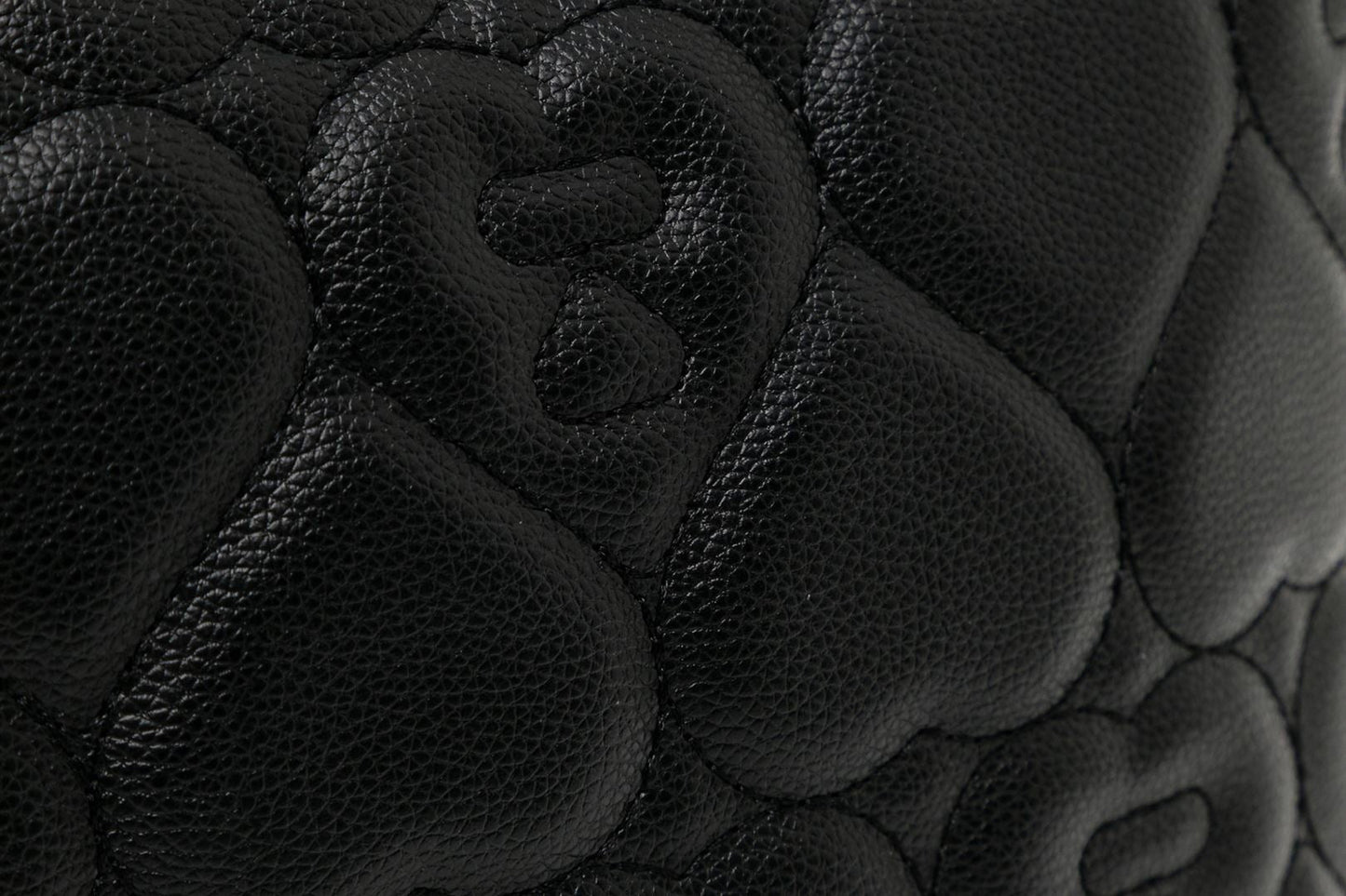 BAPE QUILTED HEART MONOGRAM MINI HANDBAG