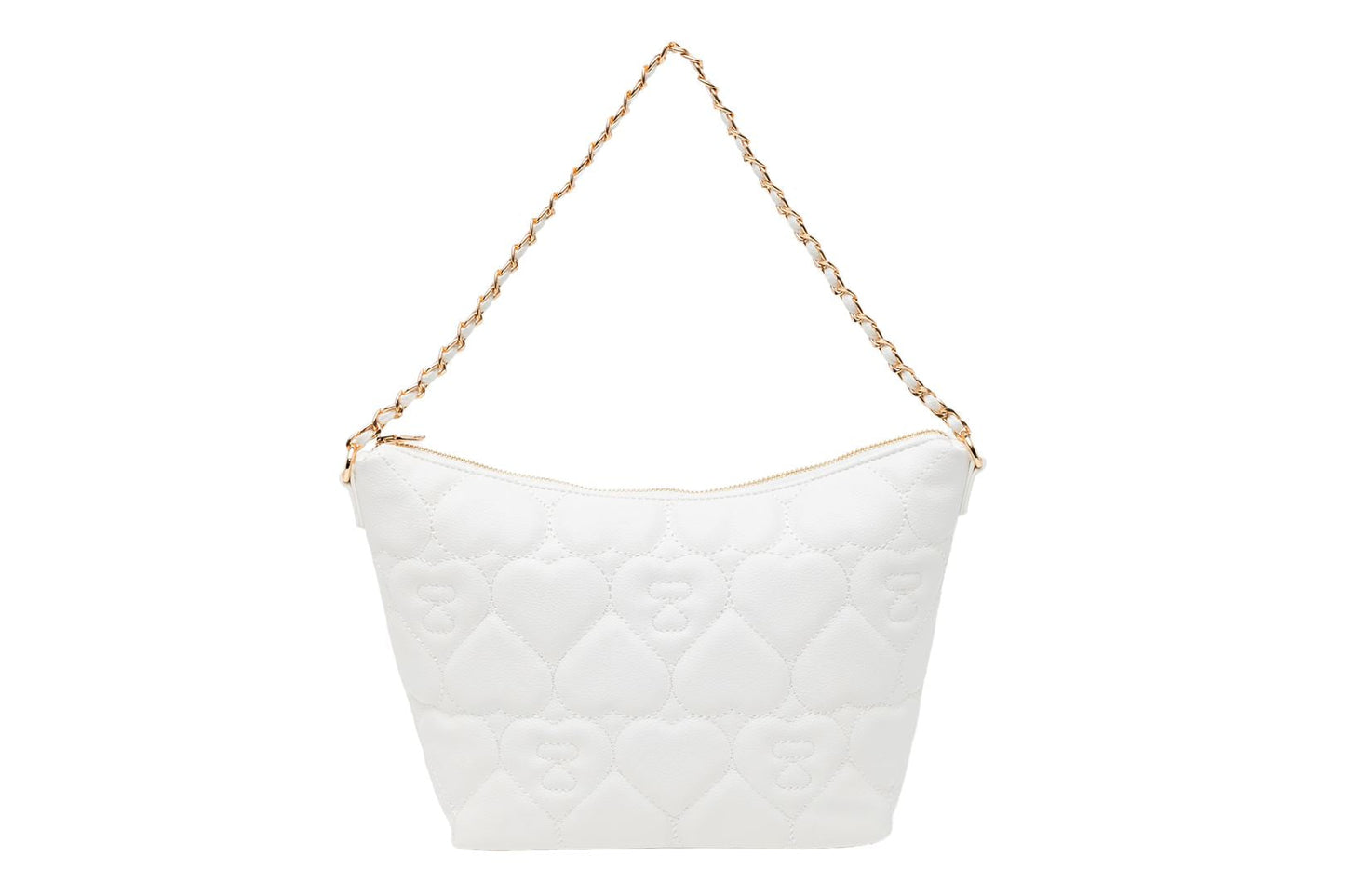 BAPE QUILTED HEART MONOGRAM MINI HANDBAG