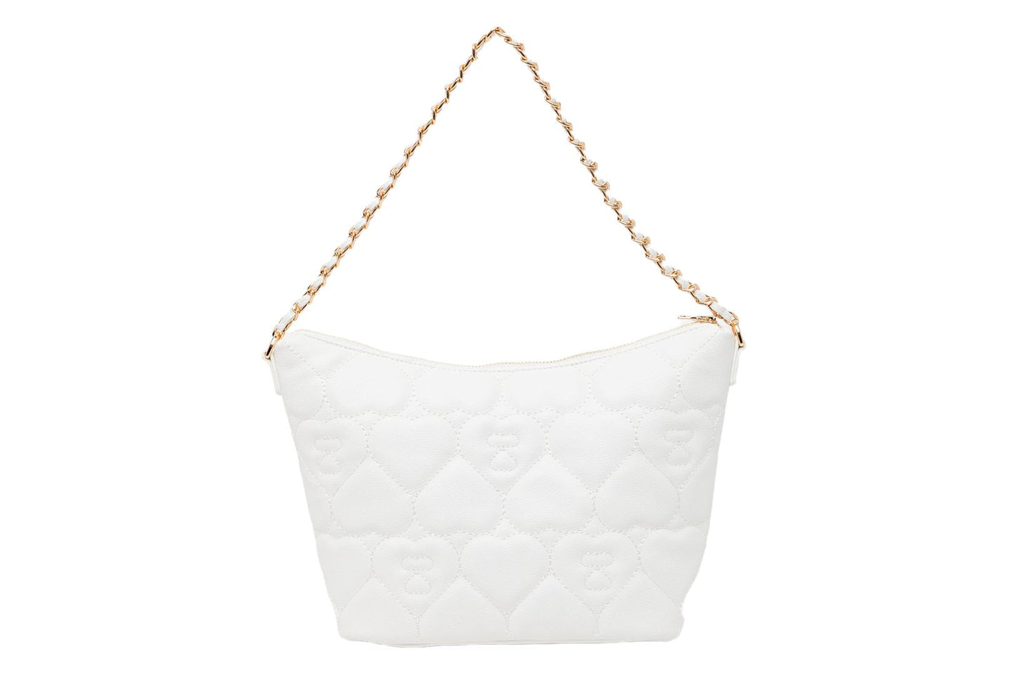 BAPE QUILTED HEART MONOGRAM MINI HANDBAG