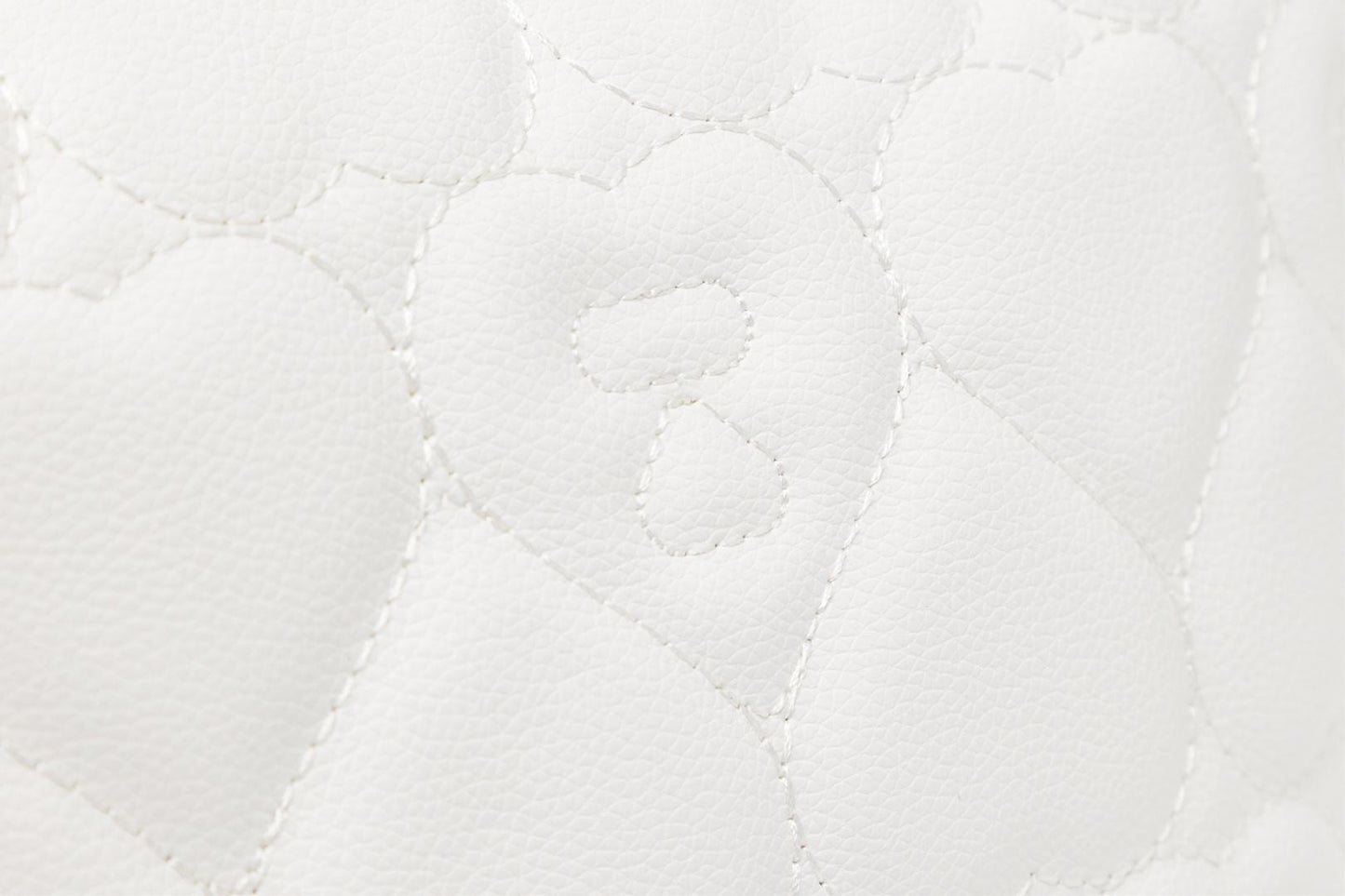 BAPE QUILTED HEART MONOGRAM MINI HANDBAG