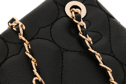 BAPE QUILTED HEART MONOGRAM HANDBAG