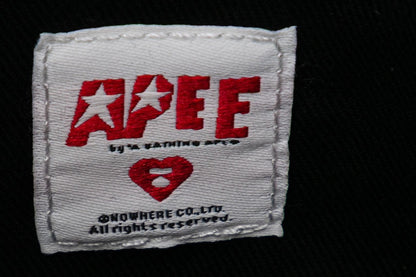BAPE QUILTED HEART MONOGRAM HANDBAG
