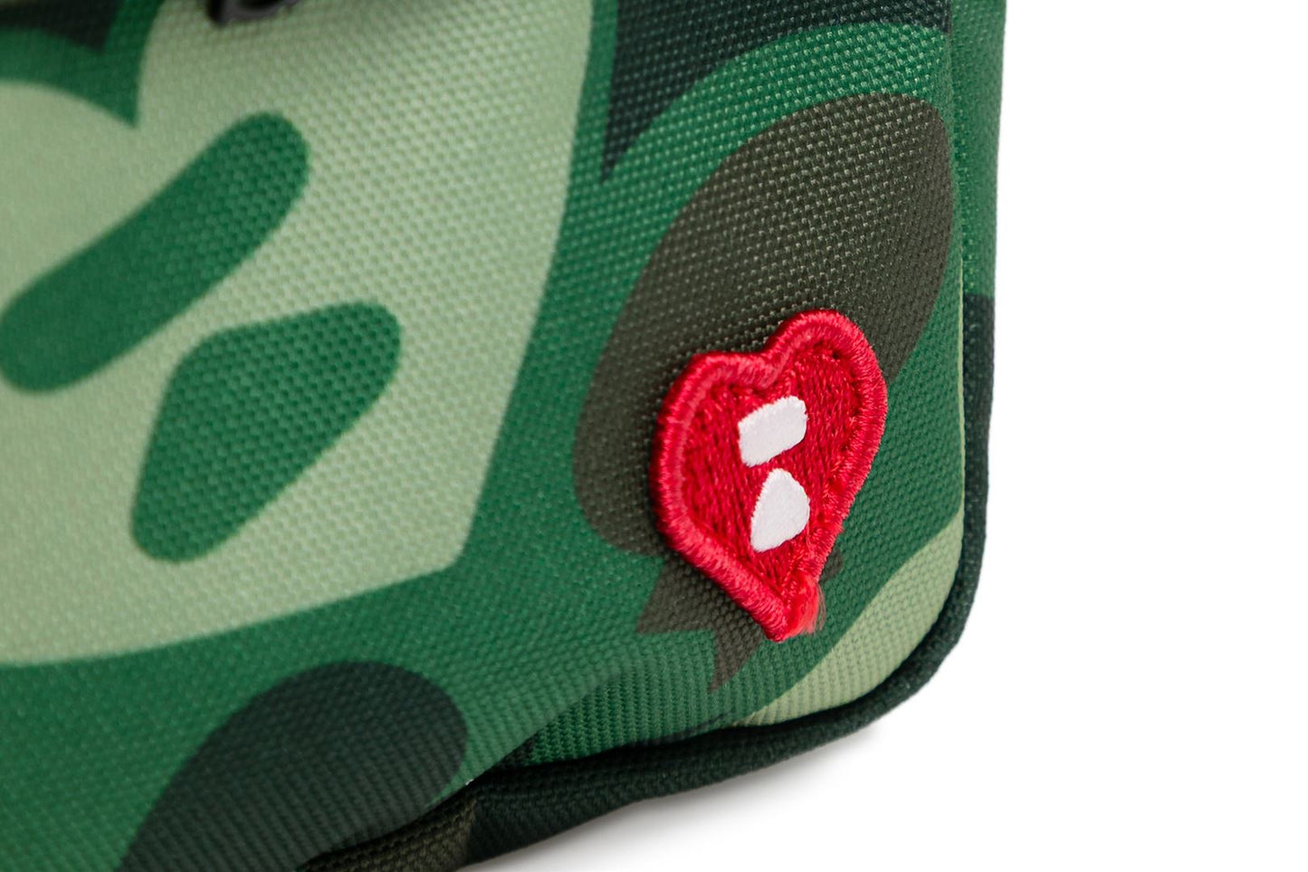 BAPE HEART BADGE CROSSBODY CAMO MINI BAG #1