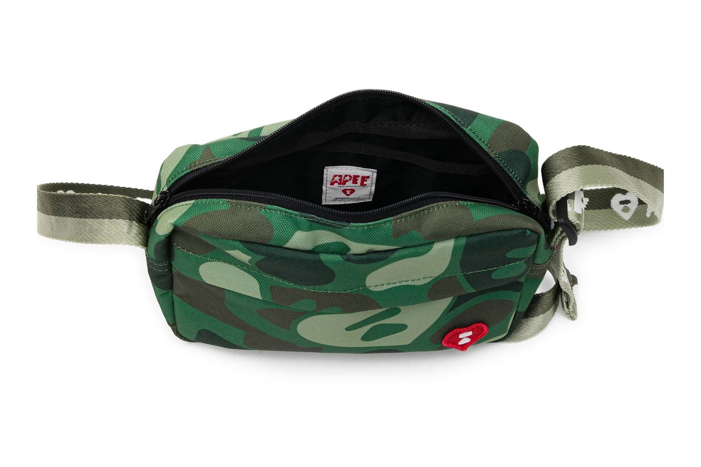 BAPE HEART BADGE CROSSBODY CAMO MINI BAG #1