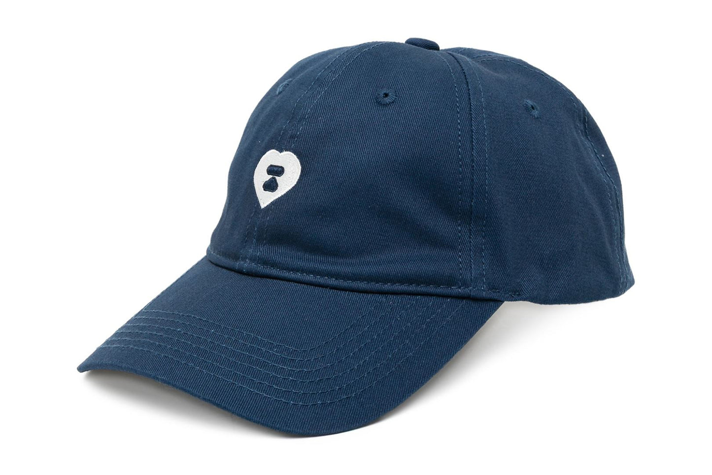 BAPE 心形刺繡洗水牛仔帽