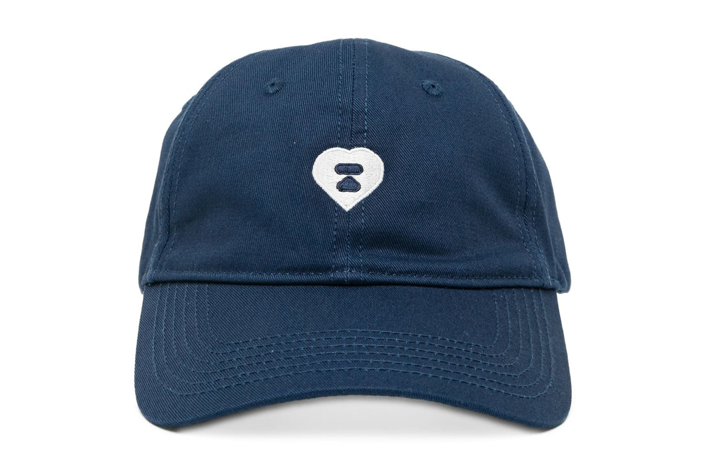BAPE 心形刺繡洗水牛仔帽