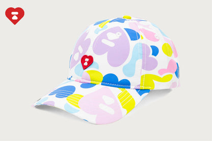 BAPE APEE HEART LOGO CAMO CAP #1