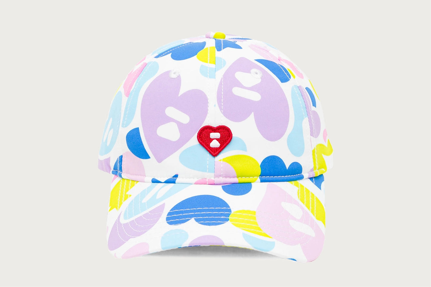 BAPE APEE HEART LOGO CAMO CAP #1