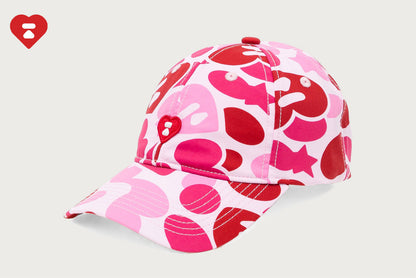 BAPE APEE HEART LOGO CAMO CAP #1