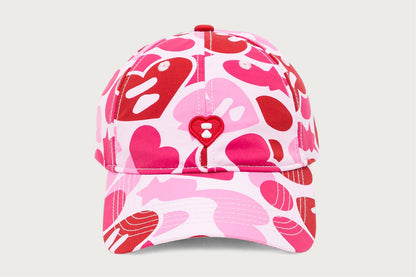 BAPE APEE HEART LOGO CAMO CAP #1