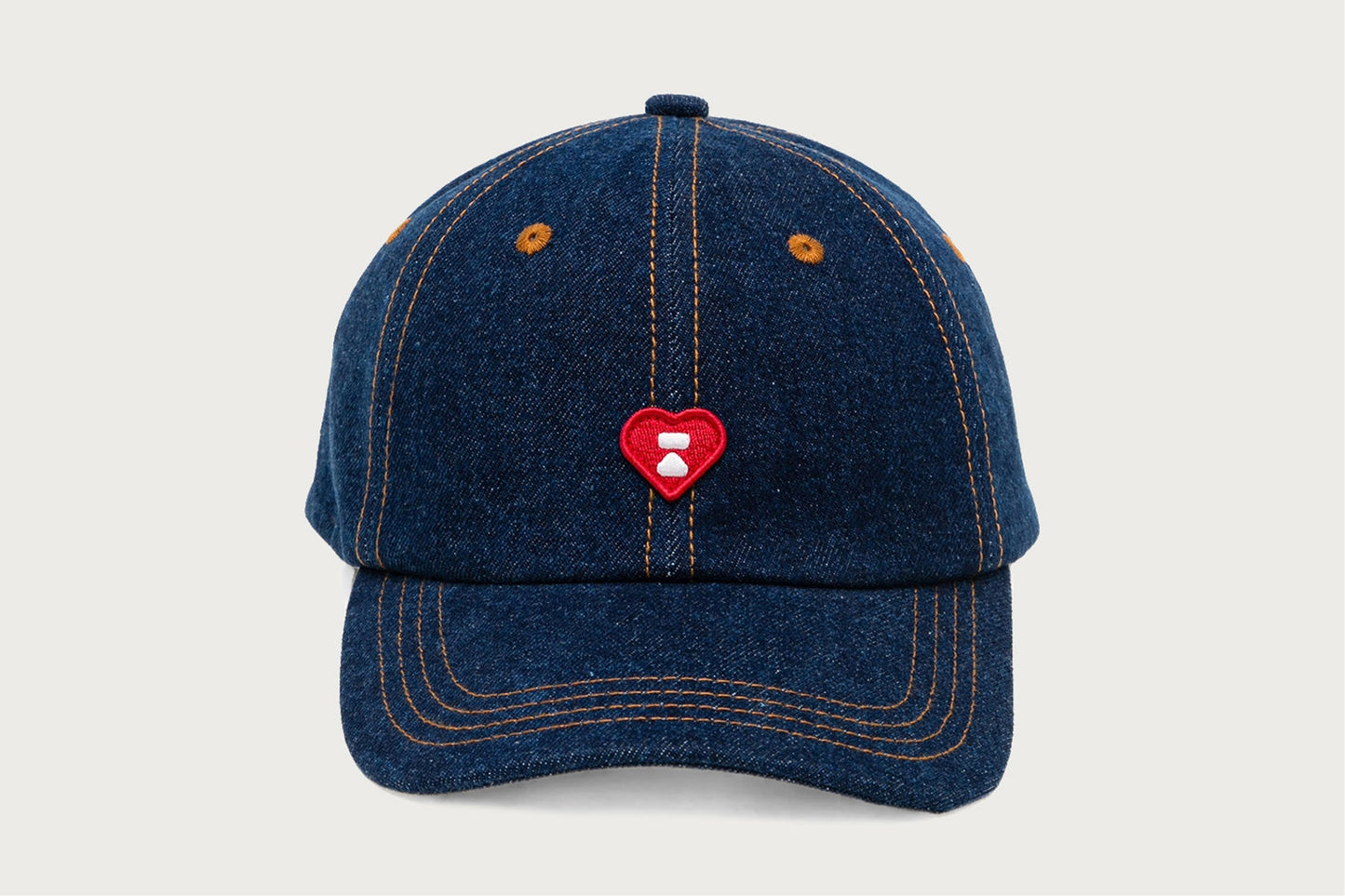 BAPE HEART LOGO DENIM CAP