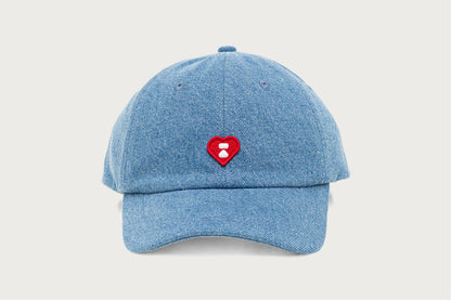 BAPE HEART LOGO DENIM CAP
