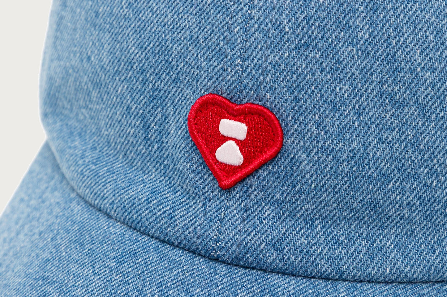 BAPE HEART LOGO DENIM CAP