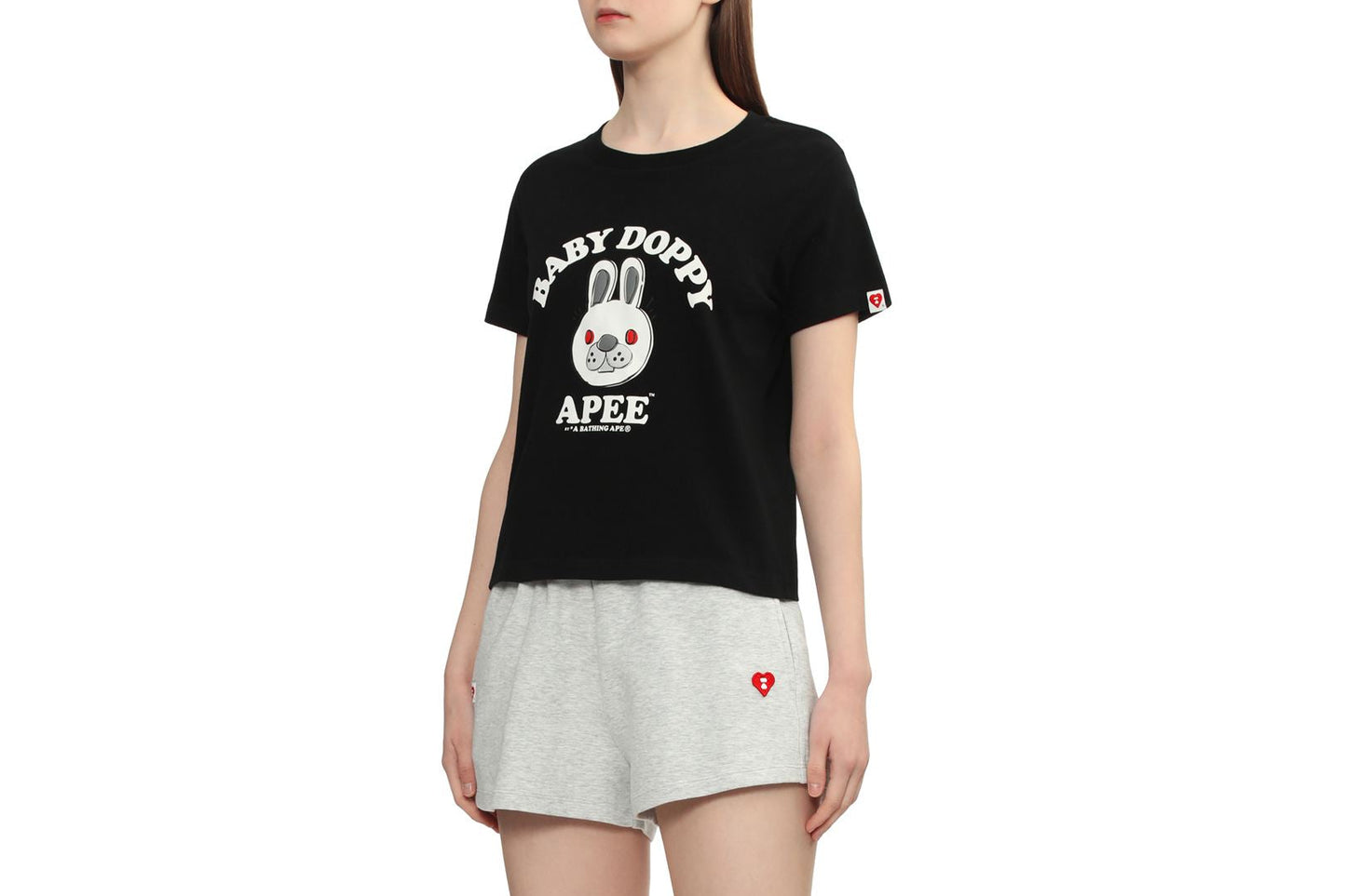 BAPE BABY DOPPY PRINTED CROP TEE