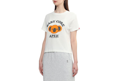 BAPE BABY CORE PRINTED CROP TEE