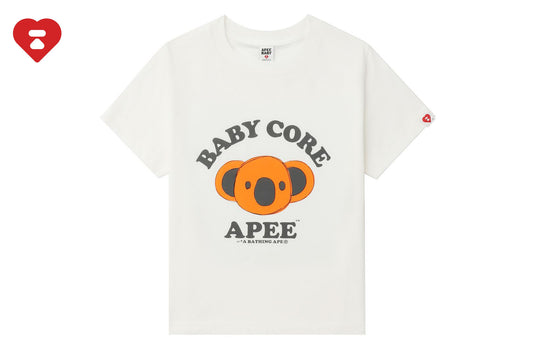 BAPE BABY CORE PRINTED CROP TEE