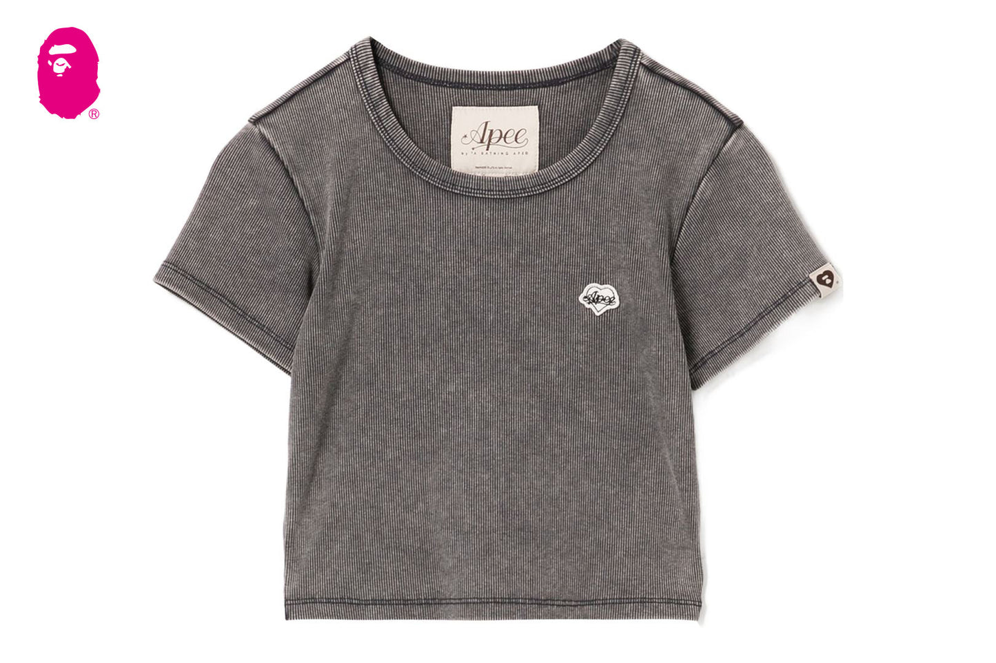 BAPE WASHED RIBBED TEE