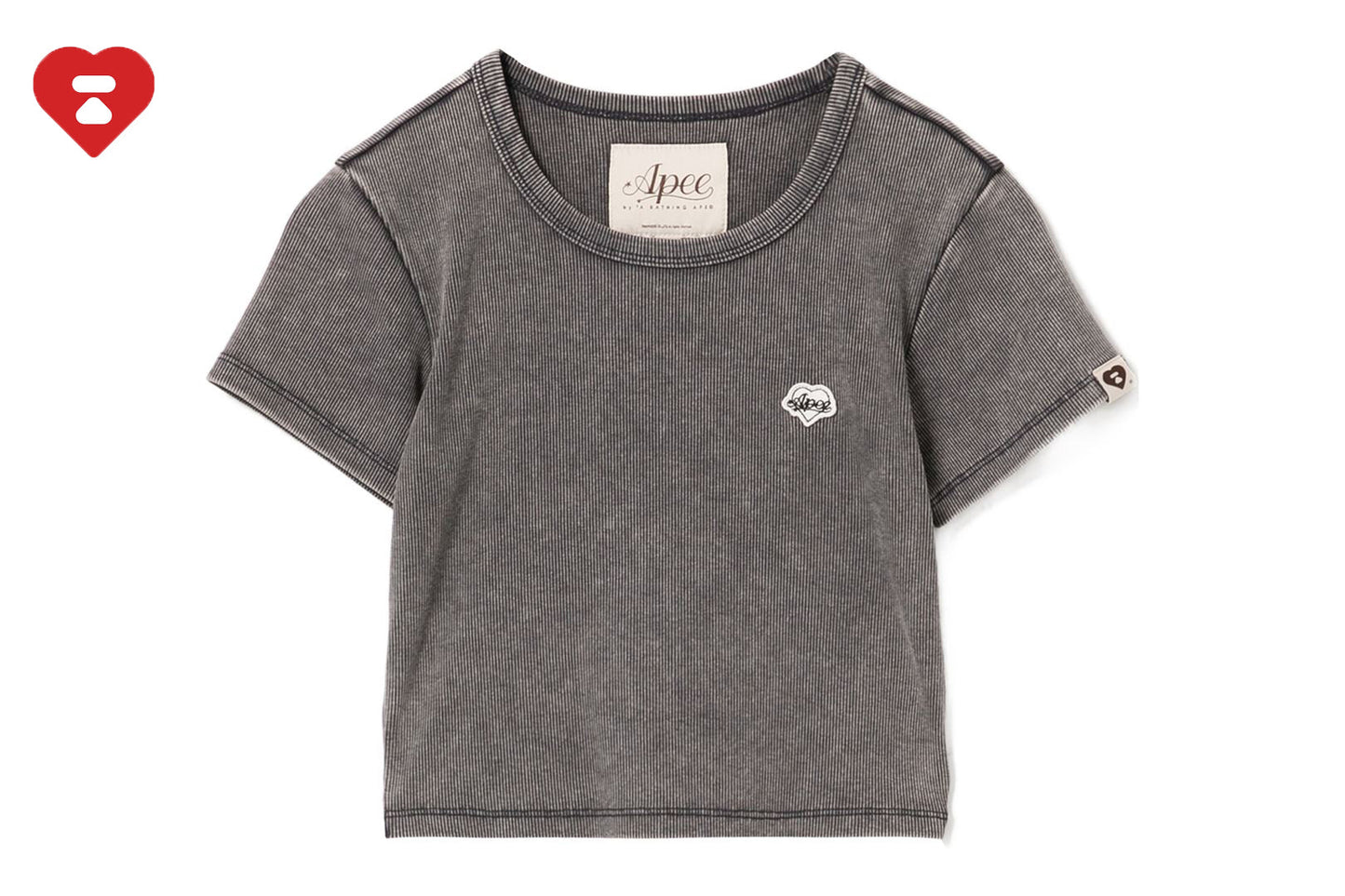 BAPE WASHED RIBBED TEE