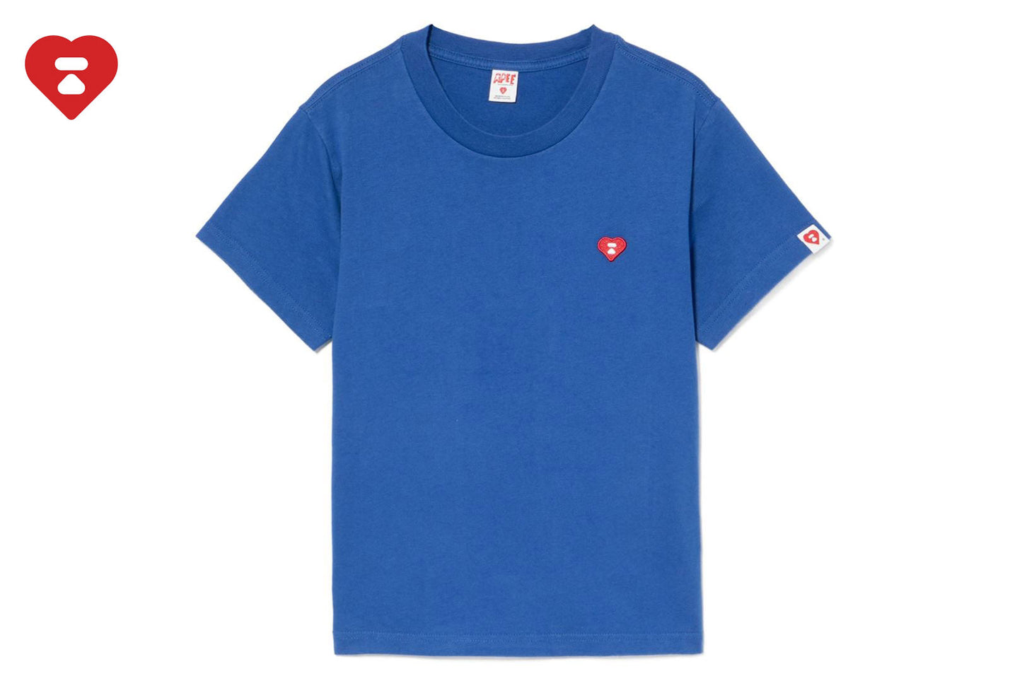BAPE HEART BADGE TEE