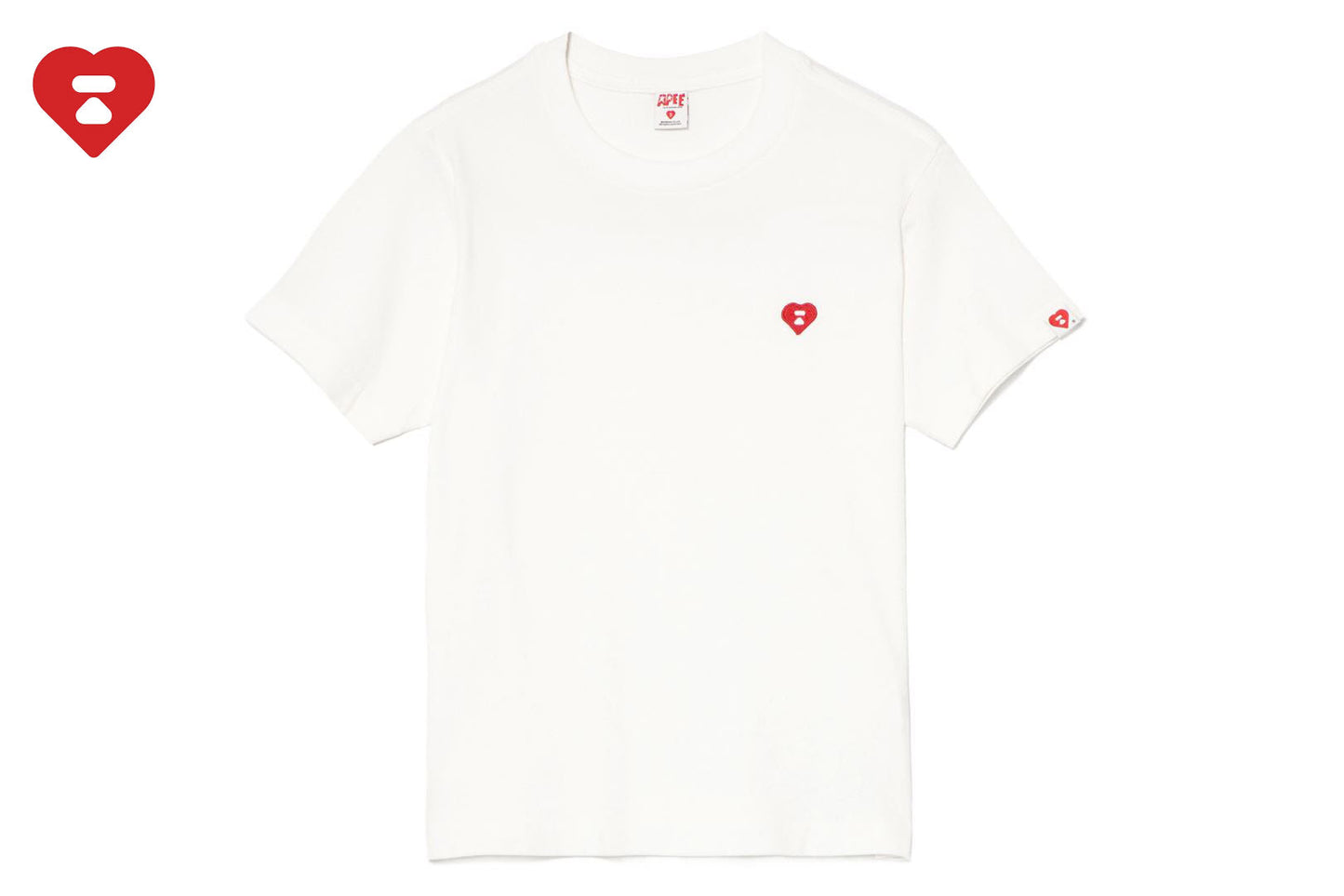 BAPE HEART BADGE TEE