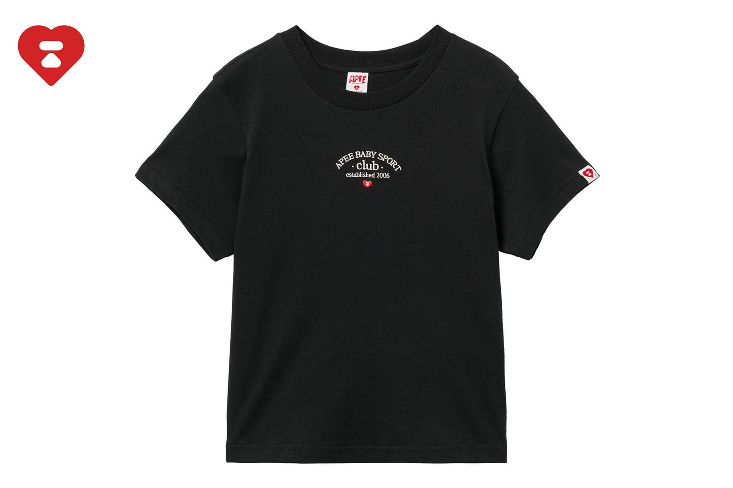 BAPE APEE BABY 刺繡短版T恤
