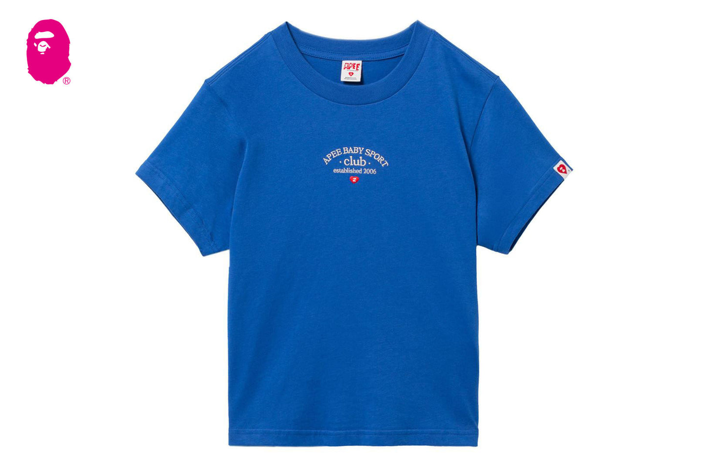BAPE APEE BABY 刺繡短版T恤
