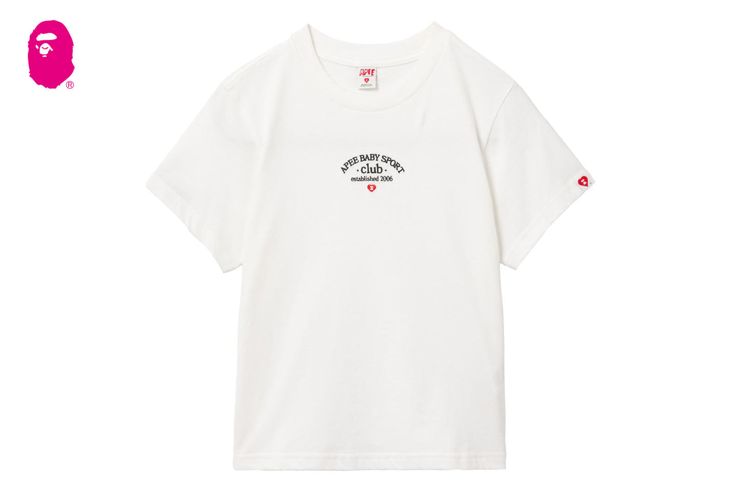 BAPE APEE BABY 刺繡短版T恤