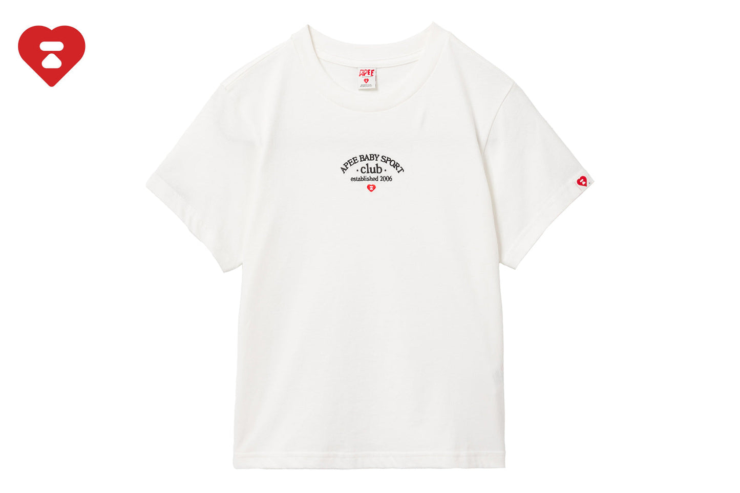 BAPE APEE BABY 刺繡短版T恤
