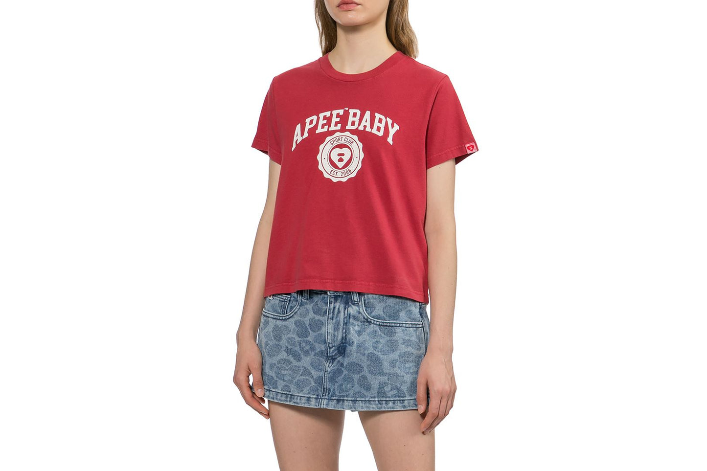 BAPE APEE BABY PRINT CROP TEE #1
