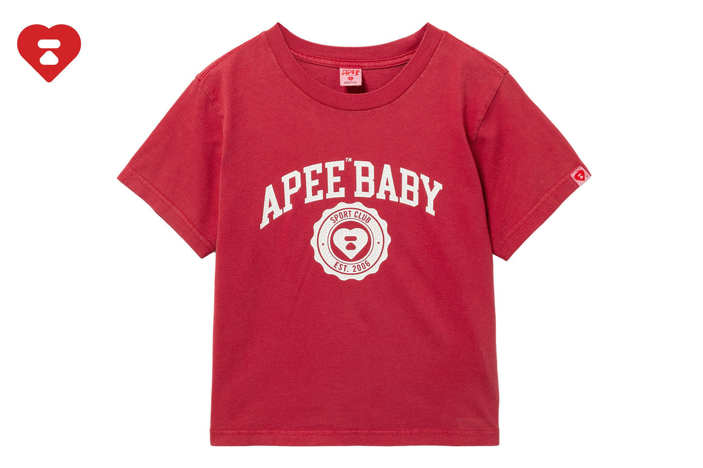 BAPE APEE BABY PRINT CROP TEE #1