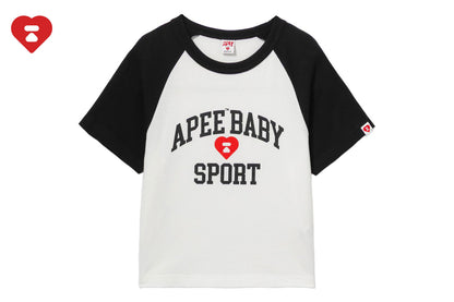 BAPE APEE BABY PRINT RAGLAN TEE