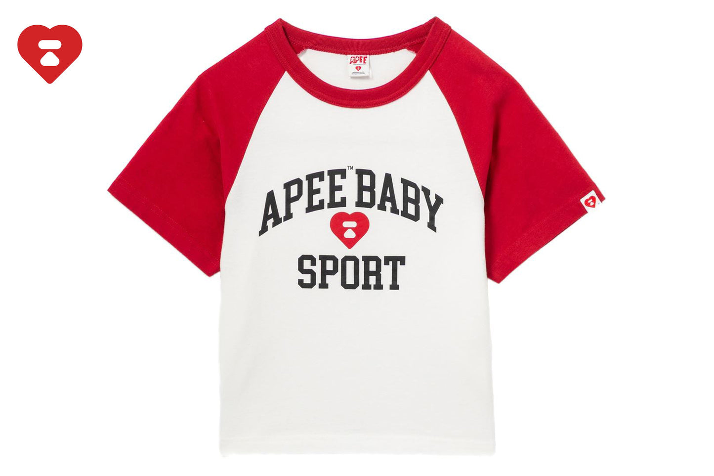 BAPE APEE BABY PRINT RAGLAN TEE