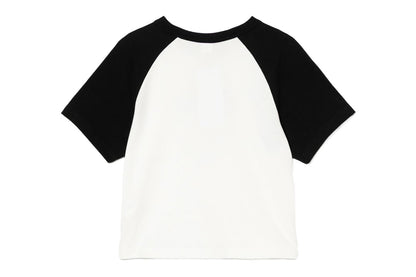 BAPE MILO PD PRINTED RAGLAN CROP TEE