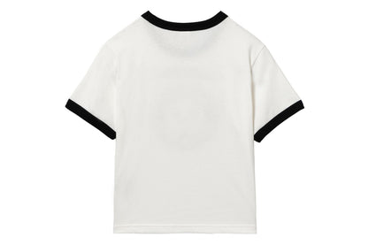 BAPE MILO PD PRINTED RINGER CROP TEE